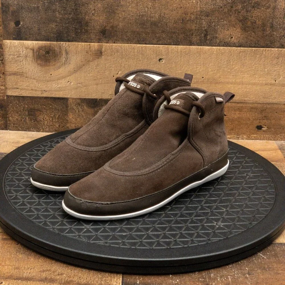 ADIDAS NEO LABEL EZ QT BOOTIES WOMENS ATHLETIC SHOES BROWN CASUAL MIDS SIZE 7